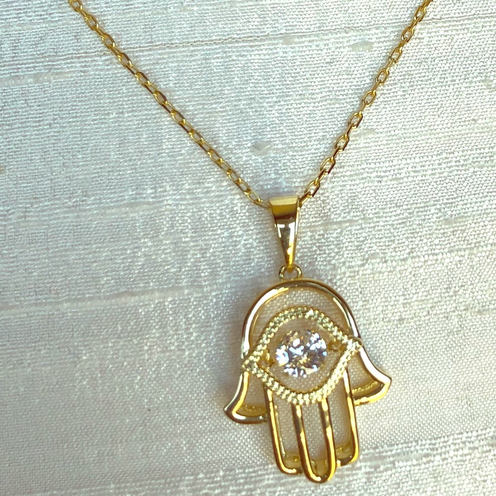 Hamsa necklace